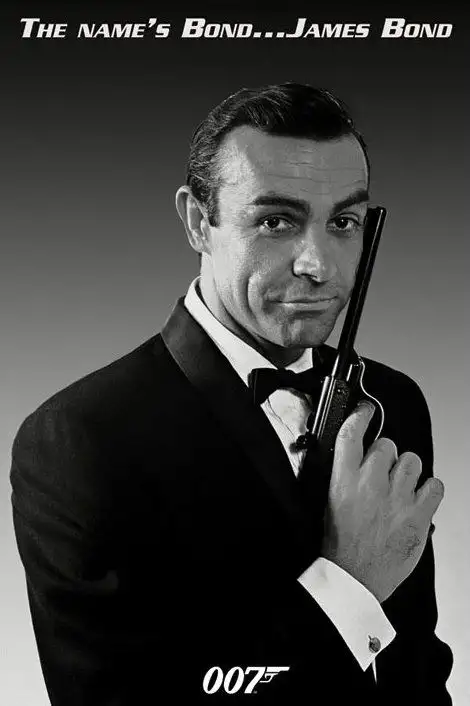 My Name is Bond James Bond Sean Connery - plakat - Galeria Plakatu