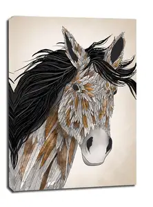 Feathered Horse - obraz na płótnie