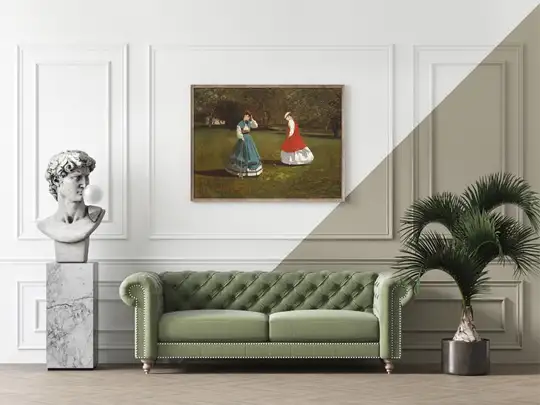 A Game of Croquet, Winslow Homer - plakat