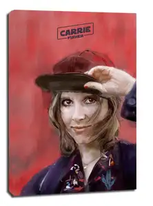 Carrie Fisher - obraz na płótnie