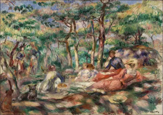 Picnic, Pierre-Auguste Renoir - plakat