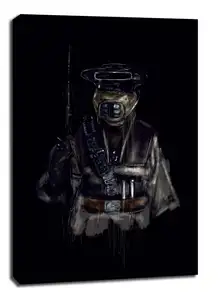 Star Wars Gwiezdne Wojny Leia w przebraniu Boushh  - obraz na płótnie