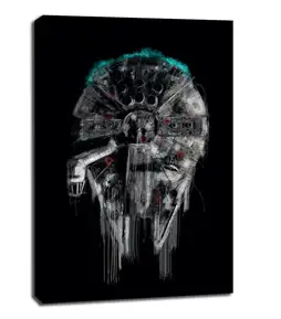 Star Wars Gwiezdne Wojny Sokół Millenium - obraz na płótnie