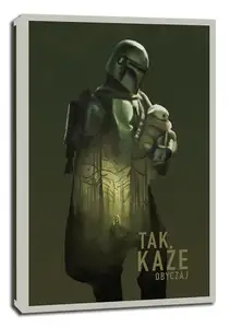 Star Wars Mandalorian Tak każe obyczaj - obraz na płótnie