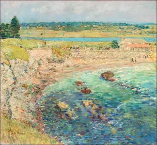Bailey’s Beach, Newport, Frederick Childe Hassam - plakat