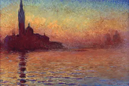 Claude Monet San Giorgio Maggiore at Dusk - plakat