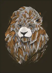 Feathered Lion2 - plakat