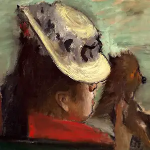 Lady with a Dog, Edgar Degas - plakat