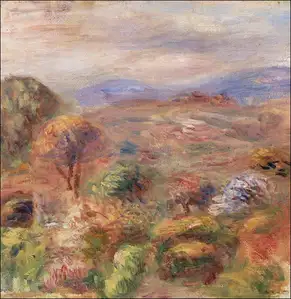 Landscape, Pierre-Auguste Renoir - plakat