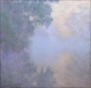 Morning on the Seine near Giverny, Claude Monet - plakat