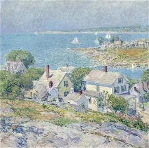New England Headlands, Frederick Childe Hassam - plakat