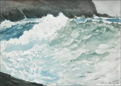 Surf, Prout’s Neck, Winslow Homer - plakat