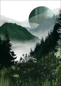 Zielony księżyc - plakat