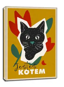 Jesteś kotem - obraz na płótnie