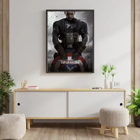 Marvel Kapitan Ameryka - plakat filmowy - Galeria Plakatu