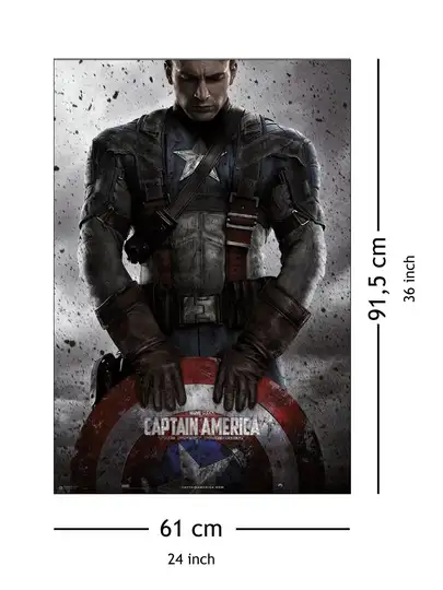 Marvel Kapitan Ameryka - plakat filmowy - Galeria Plakatu