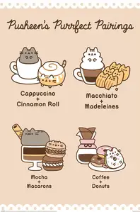 Pusheen Pizza Recipe - plakat