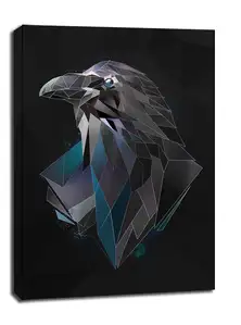 Raven tło - obraz na płótnie