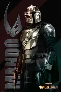 Star Wars The Mandalorian Mando - plakat