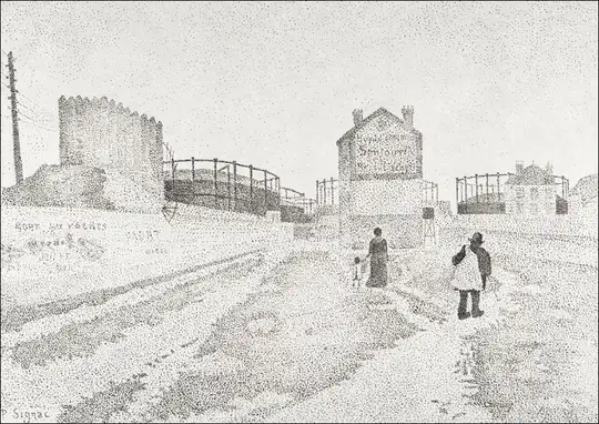 The Gas Tanks at Clichy, Paul Signac - plakat
