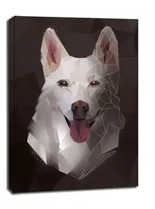husky tło - obraz na płótnie