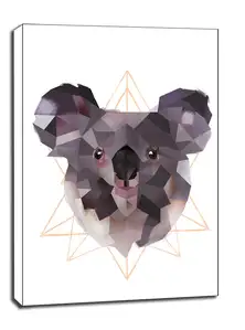 koala białe tło - obraz na płótnie