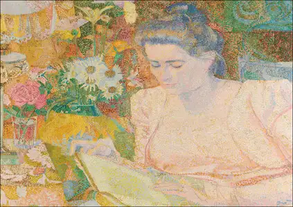 Portrait of Mrs Marie Jeannette de Lange, Jan Toorop - plakat