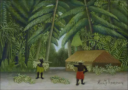 Banana Harvest, Henri Rousseau - plakat