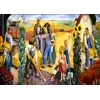 Kansas Farming oil painting at U.S. Courthouse in Wichita, Kansas., Carol Highsmith - plakat