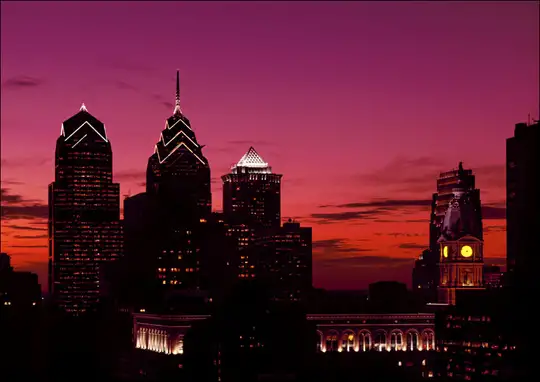 Skyline of Philadelphia., Carol Highsmith - plakat