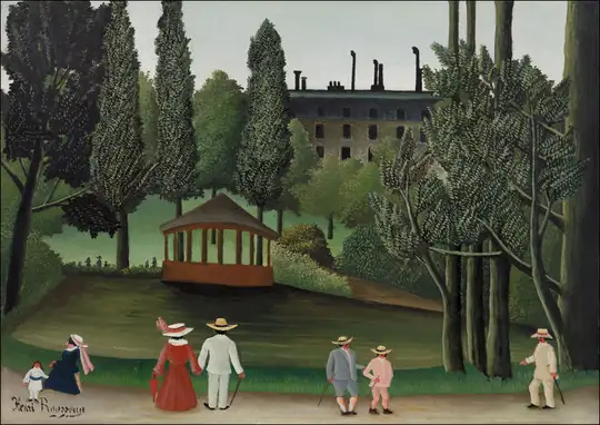 View of Montsouris Park, the Kiosk, Henri Rousseau - plakat