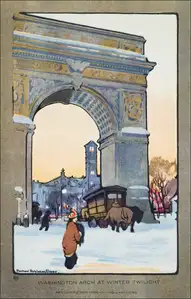 Hotel Plaza from Central Park, Rachael Robinson Elmer - plakat
