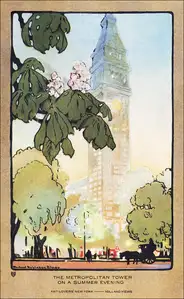 New York from the 34th Street Ferry, Rachael Robinson Elmer - plakat