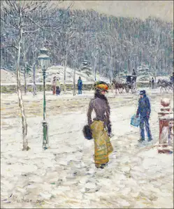 Saint-Cloud, Frederick Childe Hassam - plakat