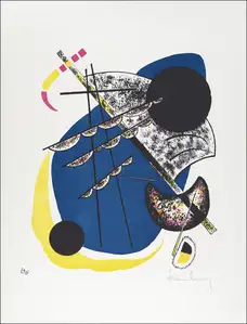 The Waterfall, Wassily Kandinsky - plakat