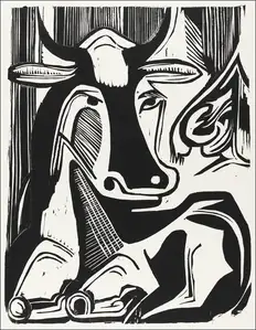 Vase of Flowers, Ernst Ludwig Kirchner - plakat