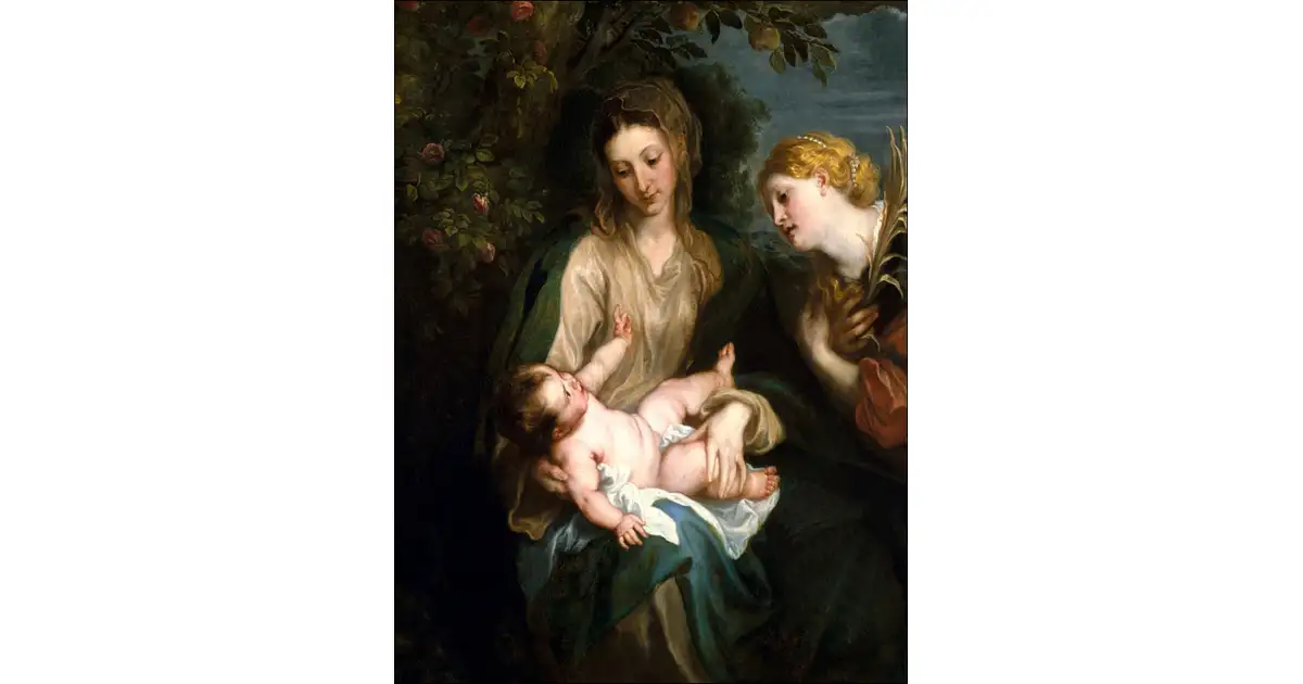 Virgin and Child with Saint Catherine of Alexandria, Anthony van Dyck ...