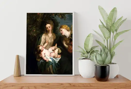 Virgin and Child with Saint Catherine of Alexandria, Anthony van Dyck ...