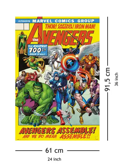 Marvel Avengers Komiks - Potężne Problemy - plakat - Galeria Plakatu