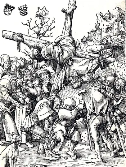 Peter from the Martyrdom of the Twelve Apostles, Lucas Cranach the Elder - plakat