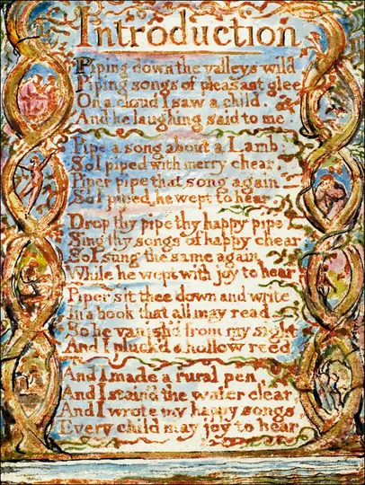 Songs of Innocence- Introduction, William Blake - plakat