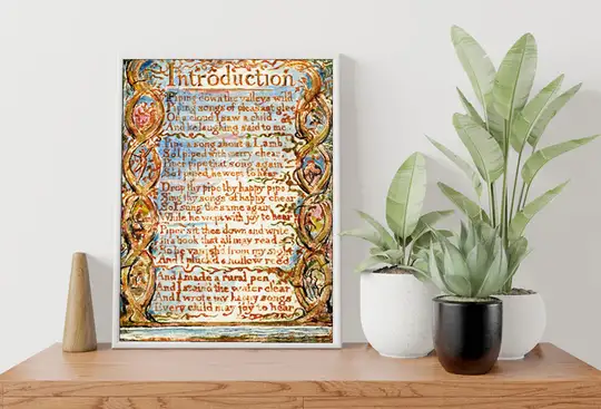 Songs of Innocence- Introduction, William Blake - plakat