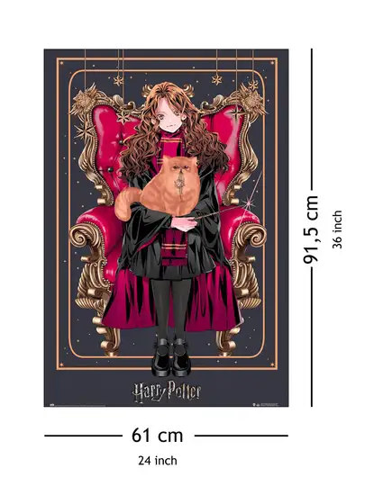 Poster Harry Potter Wizard Dynasty - Affiche Déco 61x91.5 Cm - Papier Brillant 150g - Licence Officielle - Grupo Erik