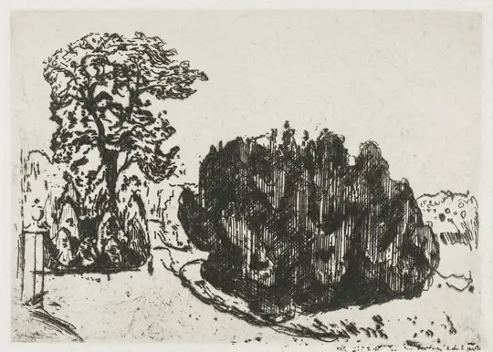 Evening in the Park (1903), Edvard Munch -  plakat