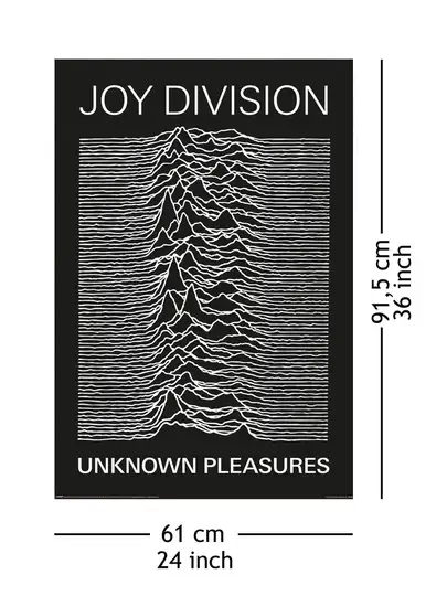 Joy Division Unknown Pleasures - plakat - Galeria Plakatu