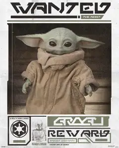 Star Wars The Mandalorian Grogu - plakat