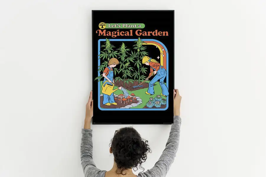 Steven Rhodes Let's Plant A Magical Garden - plakat - Galeria Plakatu