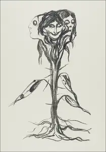 Vignette: Amaryllis (ca. 1908–1909), Edvard Munch -  plakat