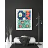 Vintage art deco &amp; art nouveau pattern, plate no. 15 from Floréal, E. A. Séguy -  plakat