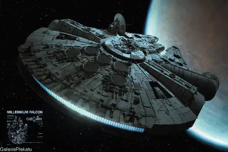 Star Wars - millennium falcon - plakat